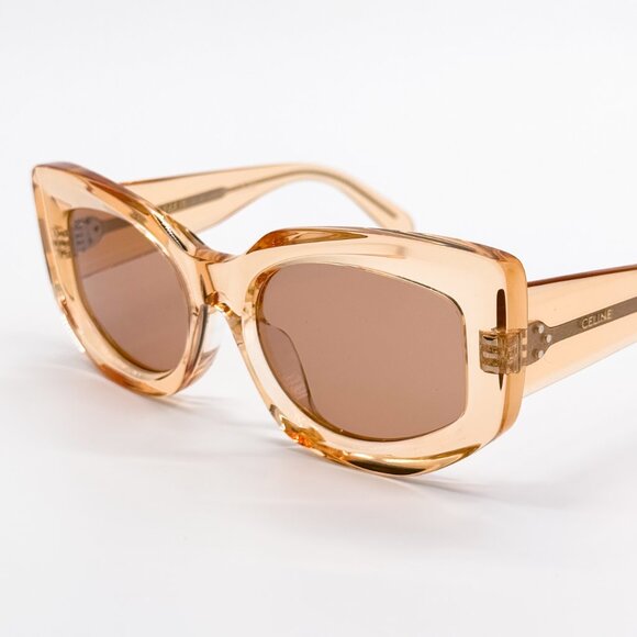 NEW CELINE CL40277F 42J WOMEN ORANGE BROWN SUNGLASSES CELINE - Picture 7 of 13
